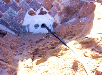 ケーブル陸揚げ(管路口)