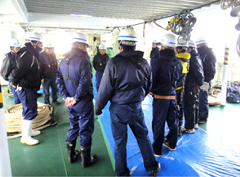 作業前の安全確認